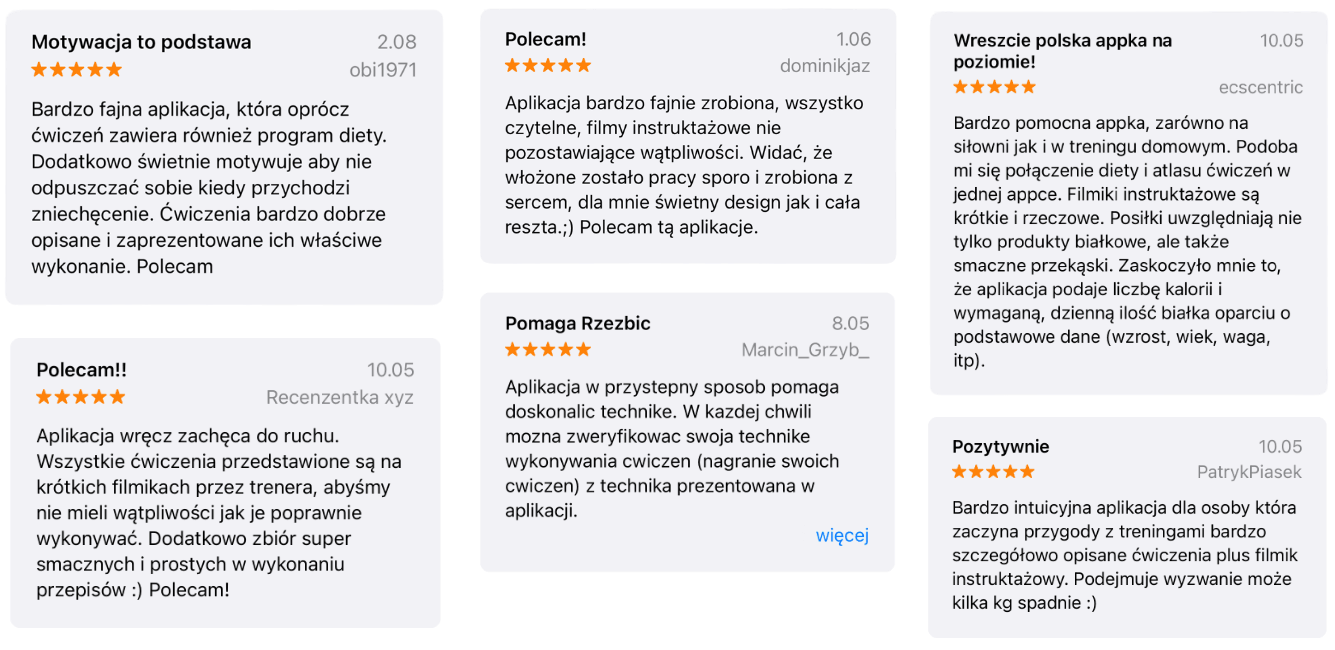 Aplikacja w Store Review