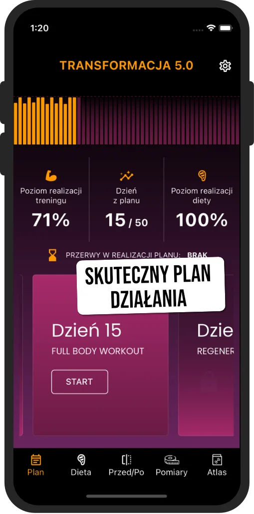 Ekran aplikacji Transformacja 5.0