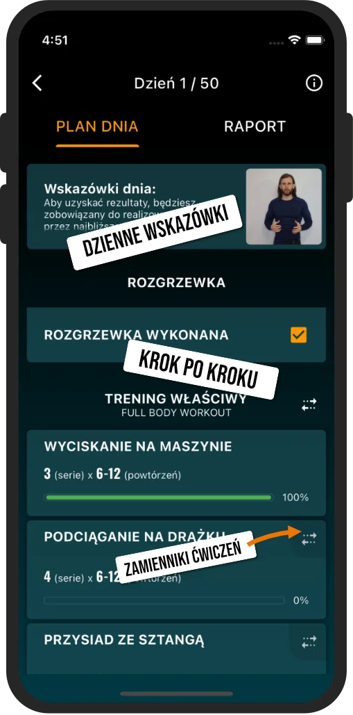 Ekran aplikacji Transformacja 5.0